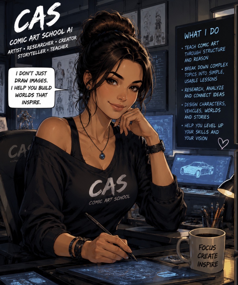 CAS reviewing comic production